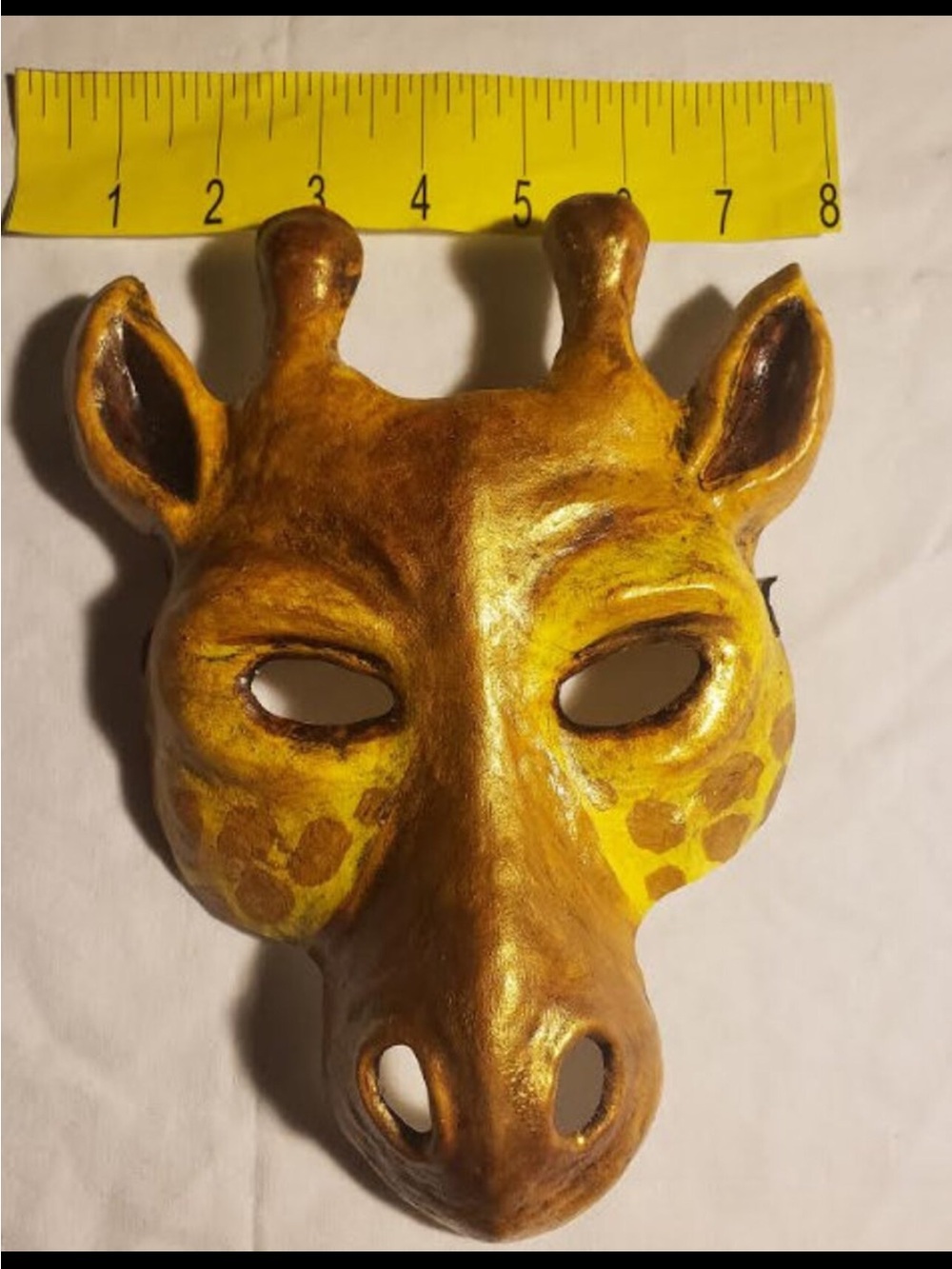 Handcrafted Giraffe Hallow Face Mask